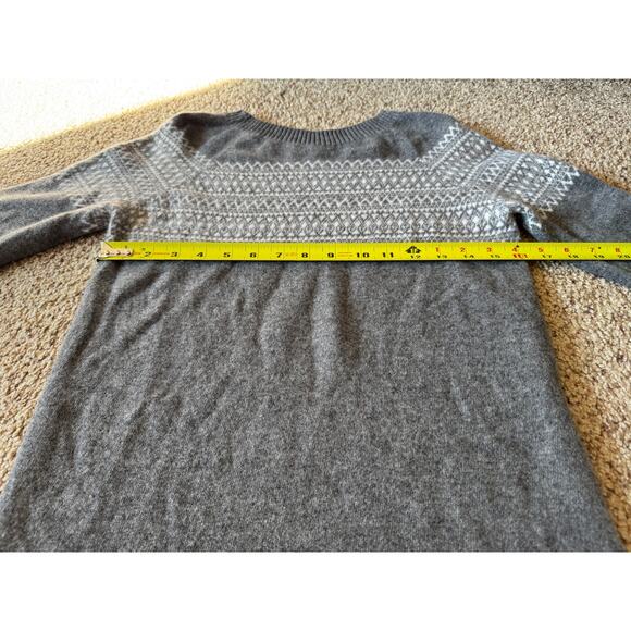 Celtic & Co Fair Isle Sweater Dress Lambs Wool Winter Nordic Classic Preppy - Picture 2 of 8